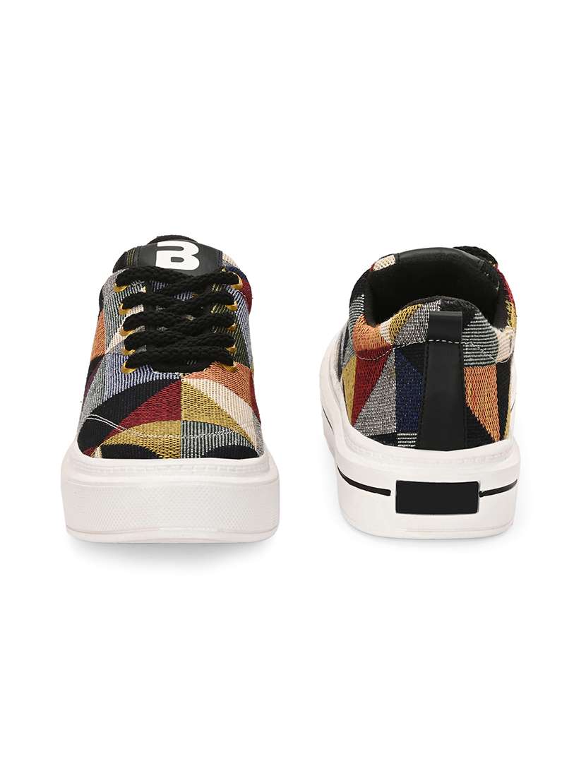 men geometric lace up sneaker - 21794244 -  Standard Image - 4