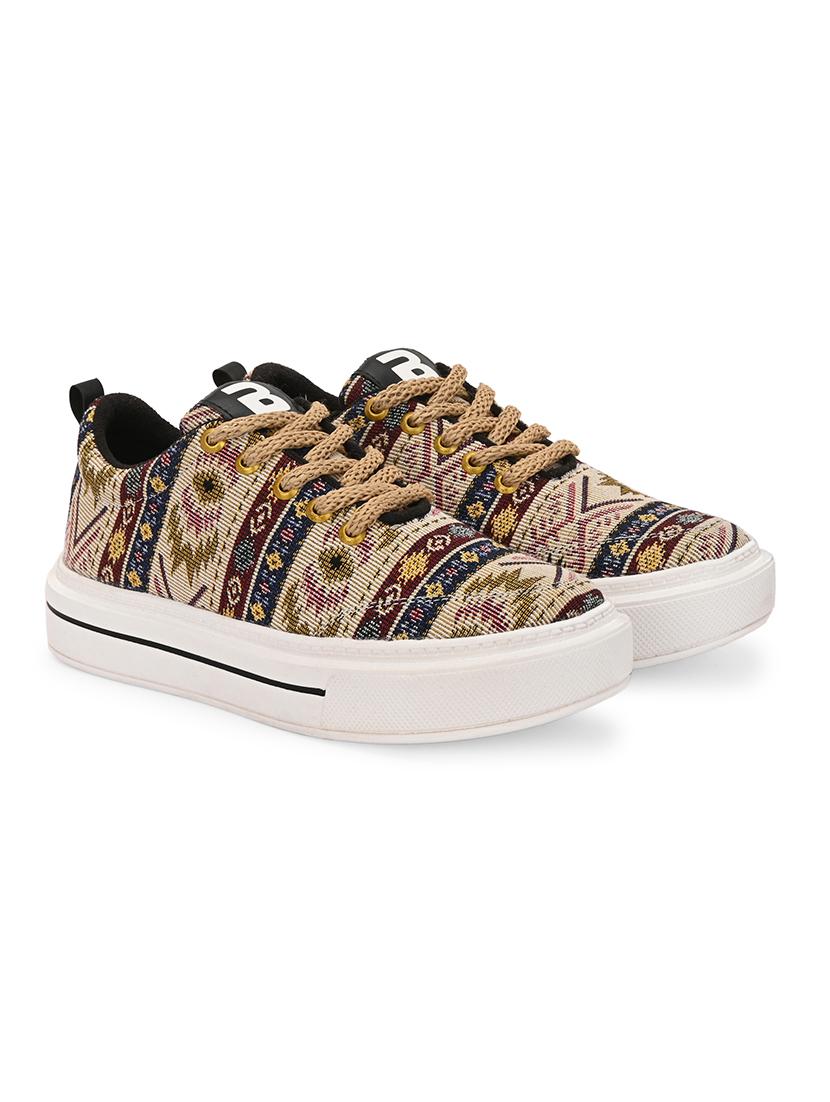 men self design lace up sneaker - 21794245 -  Standard Image - 1