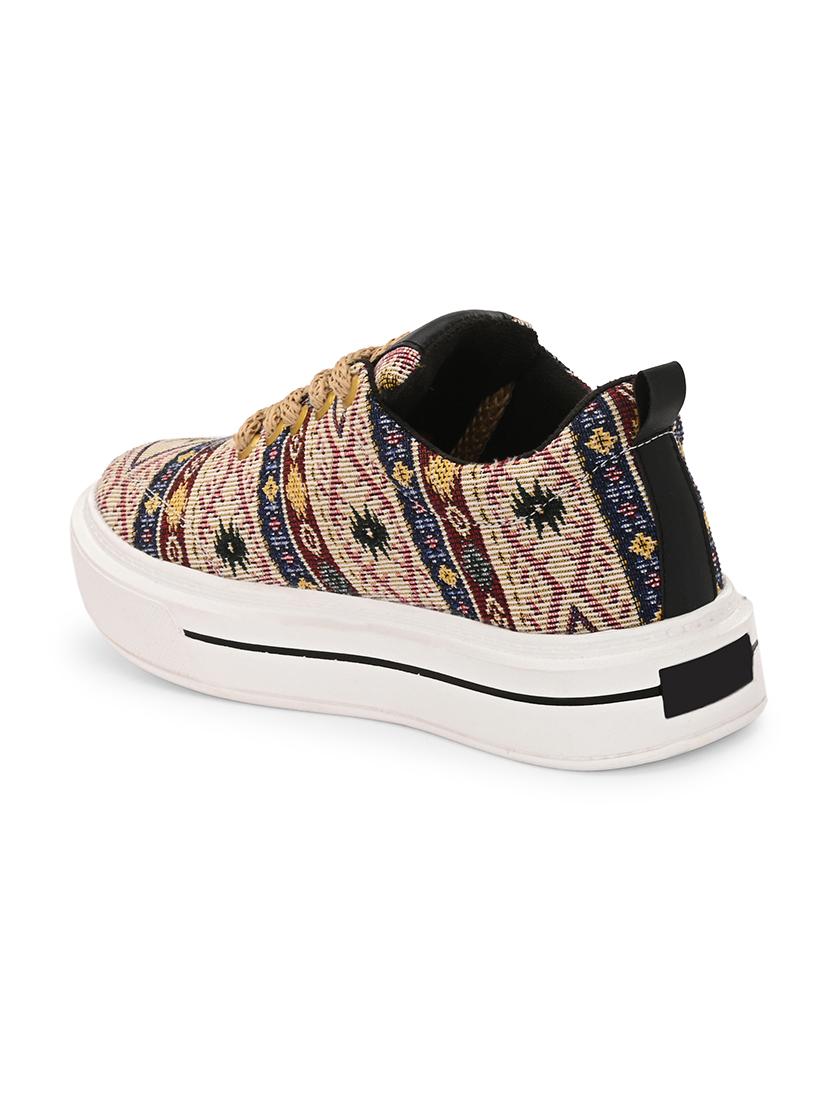 men self design lace up sneaker - 21794245 - Standard Image - 4