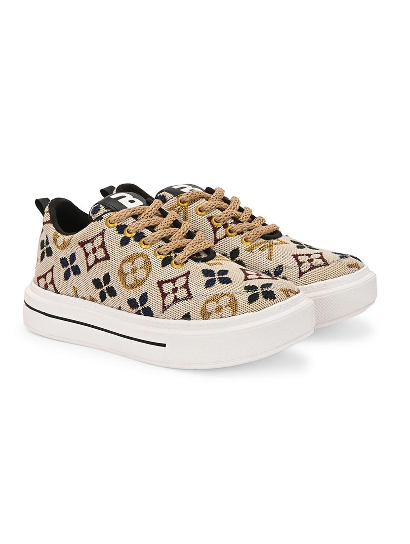 men beige lace up sneaker - 21794247 -  Standard Image - 1