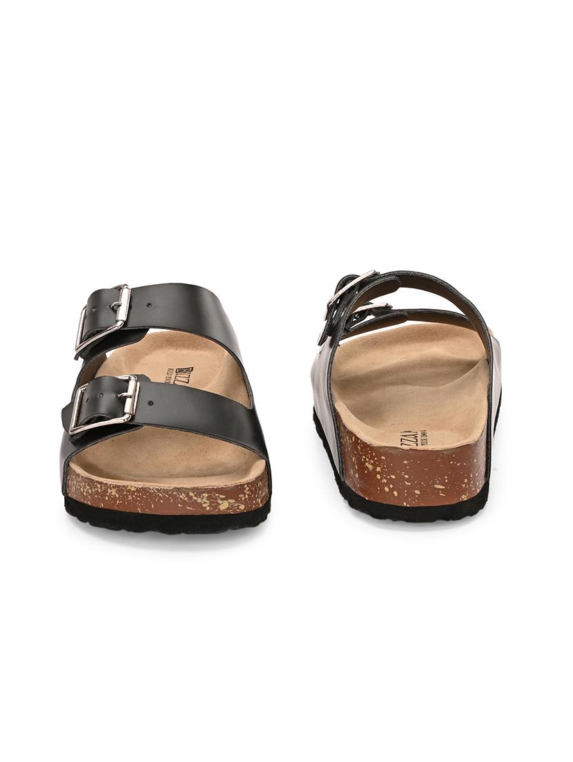 women black slip on sandal - 21794259 - Standard Image - 4