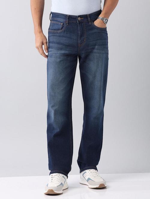 men mid rise ankle length relaxed fit jeans - 21794493 - Standard Image - 0