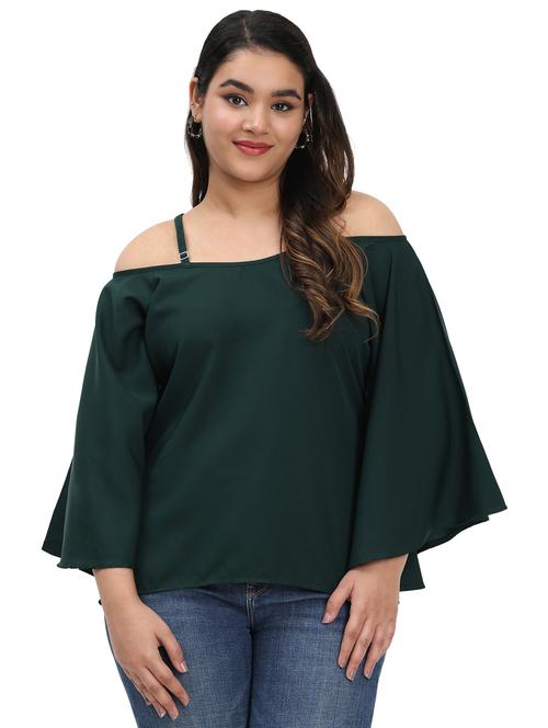women plus size solid bell sleeves top - 21794585 -  Standard Image - 0