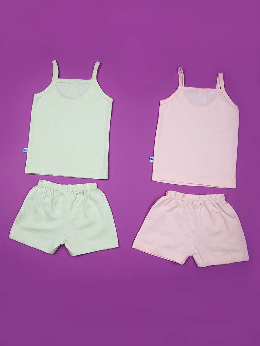 girls pack of 2 printed twin sets - 21794648 -  Standard Image - 1