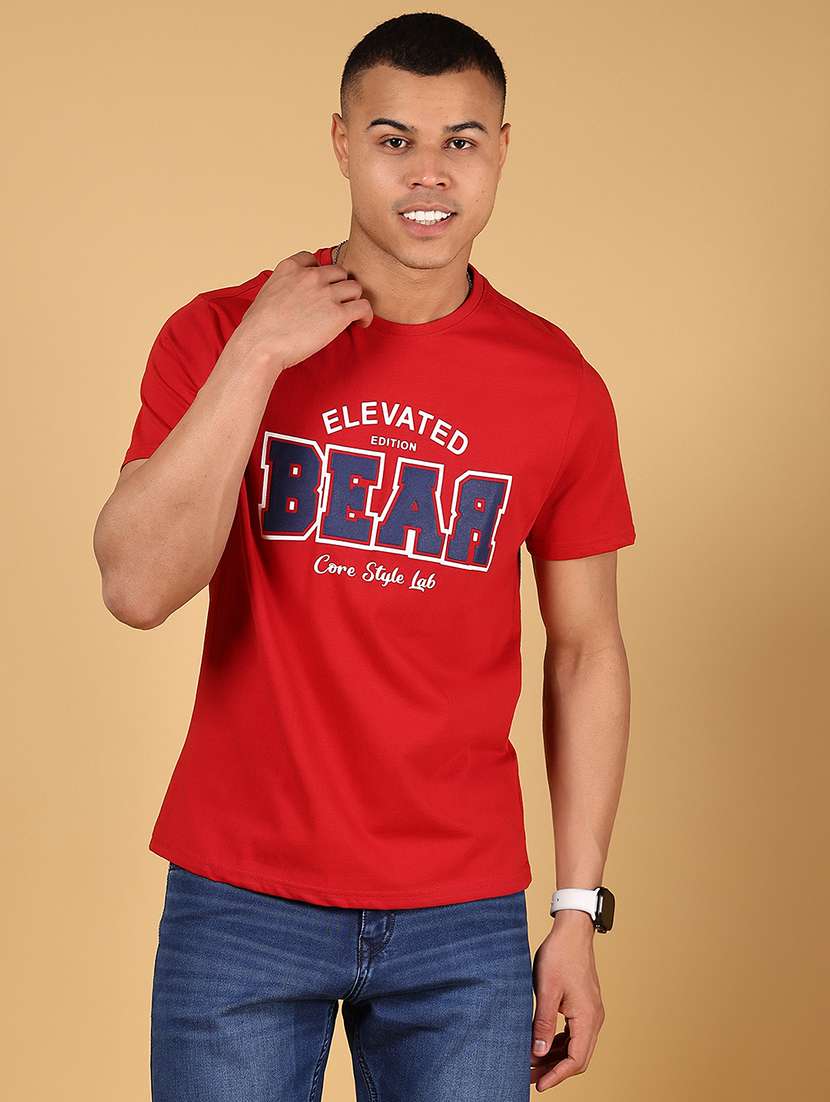 men printed short sleeve regular fit t-shirt - 21794748 -  Standard Image - 1