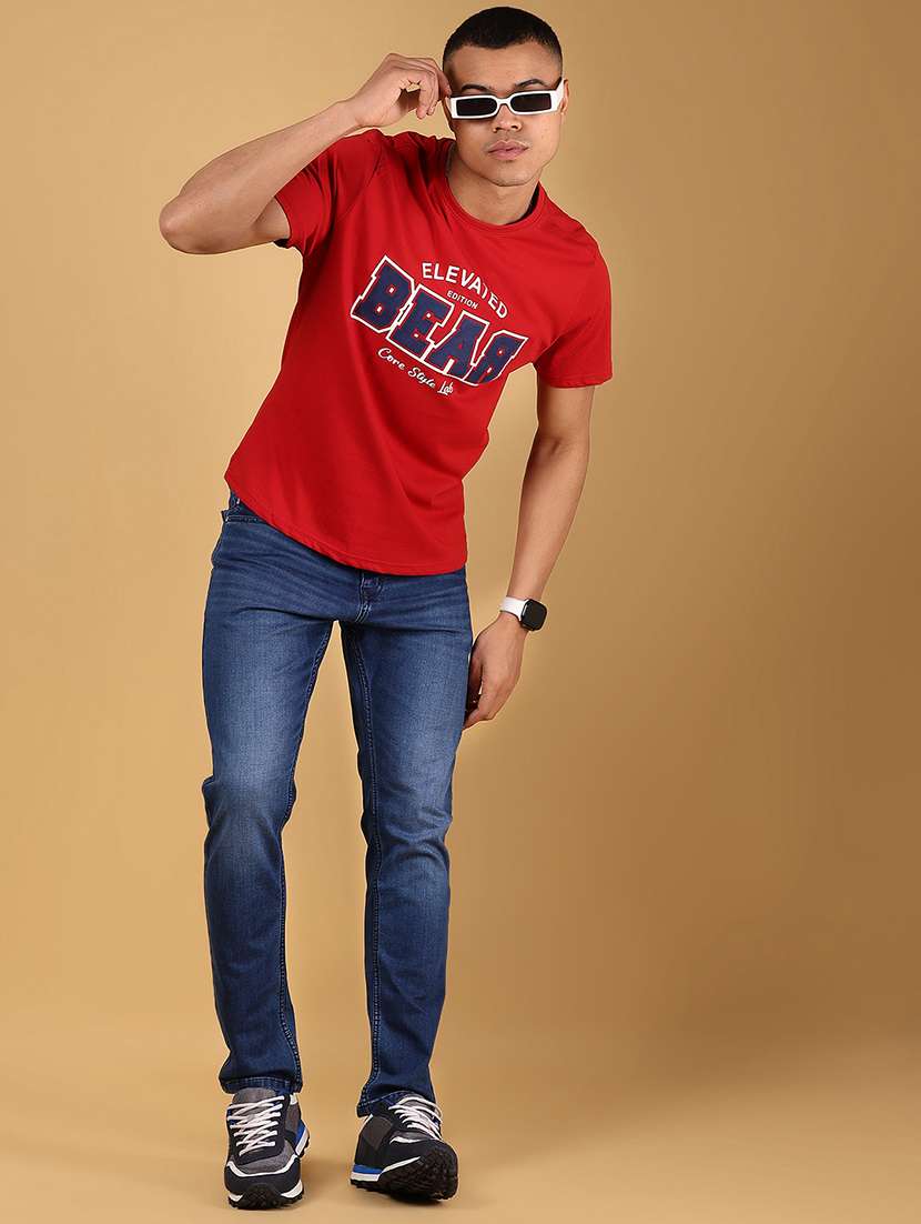 men printed short sleeve regular fit t-shirt - 21794748 -  Standard Image - 4