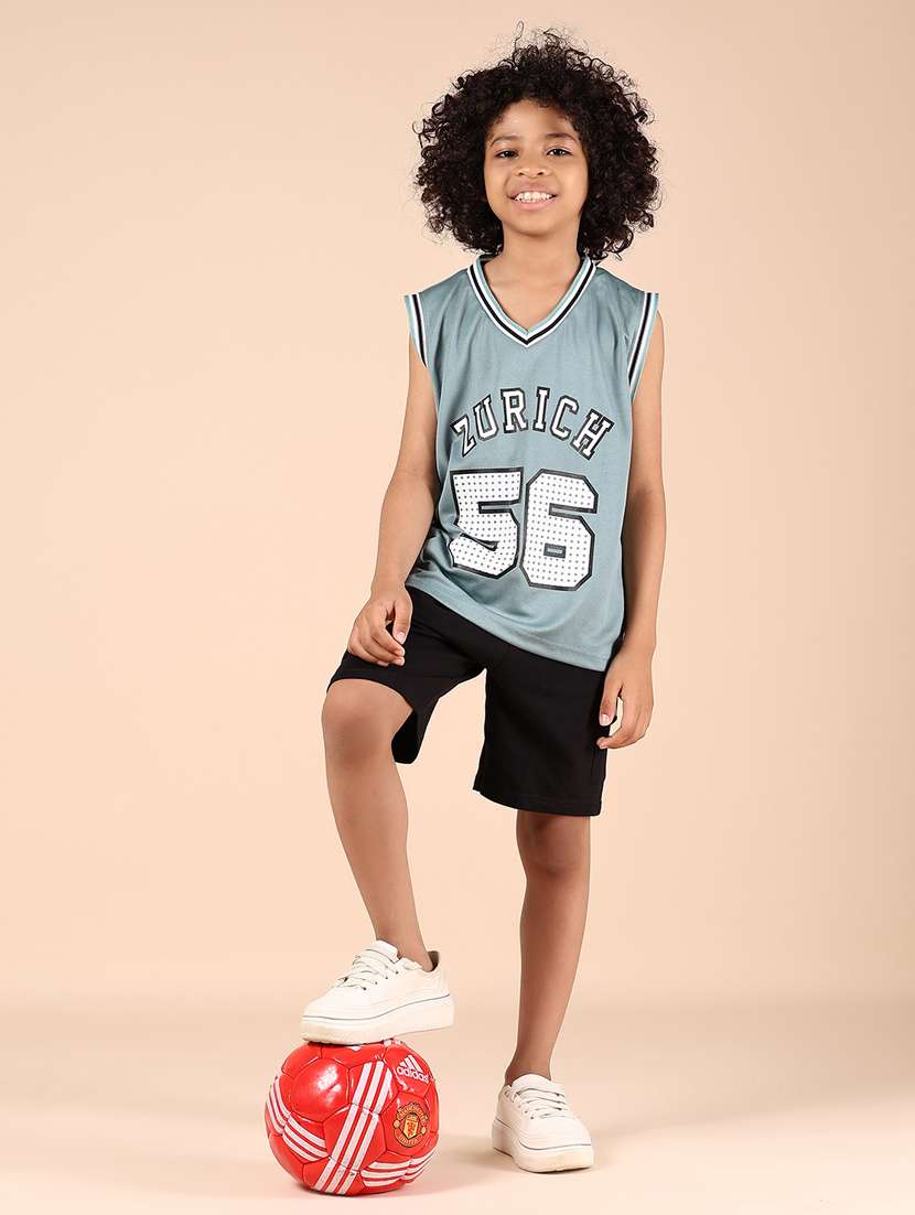boys typographic printed sleeveless t-shirt - 21794844 - Standard Image - 4