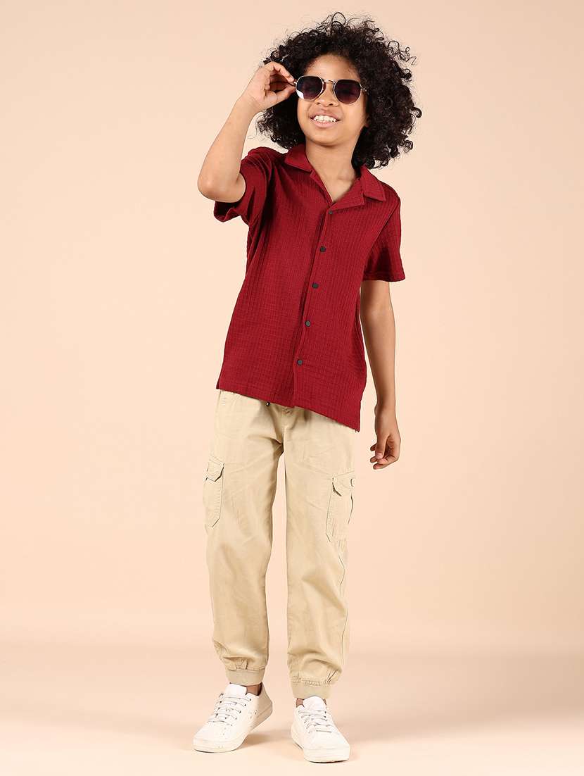 boys self designed cuban collared shirt - 21794918 -  Standard Image - 4