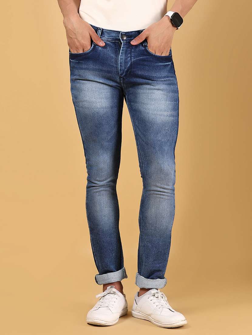 men solid mid rise skinny fit jean - 21794942 - Zoom Image - 0
