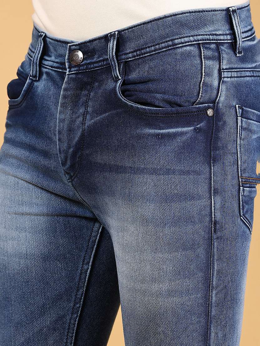 men solid mid rise skinny fit jean - 21794942 - Standard Image - 4