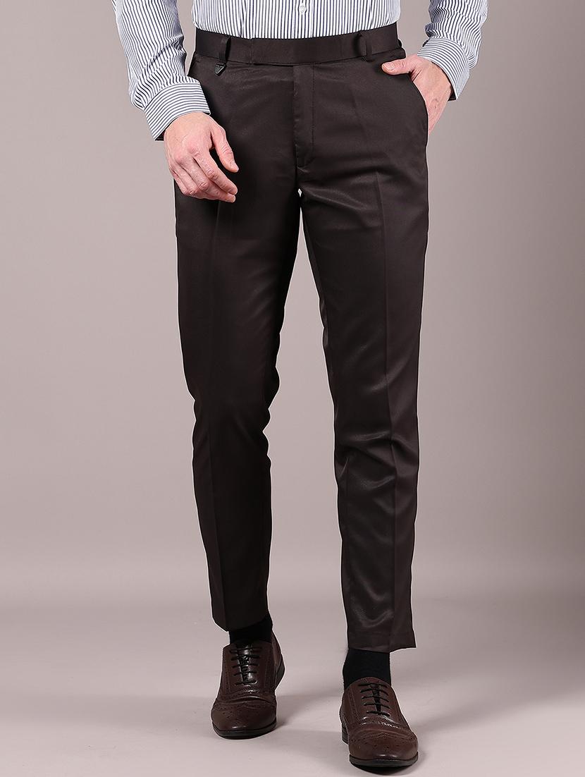 men solid regular fit flat front formal trouser - 21795001 - Zoom Image - 0