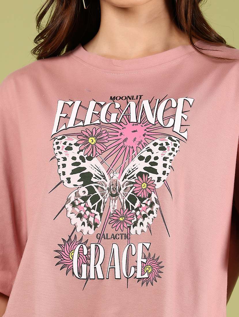 women printed short sleeves boxy t-shirt - 21795224 -  Standard Image - 4