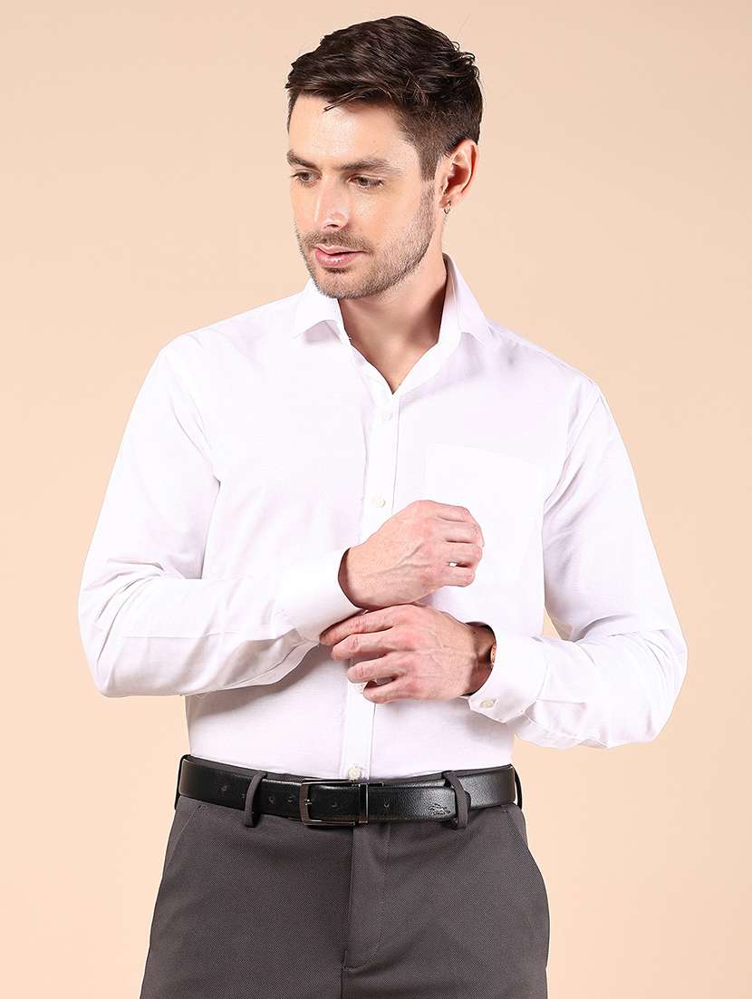 men solid long sleeve formal shirt - 21795276 -  Standard Image - 1