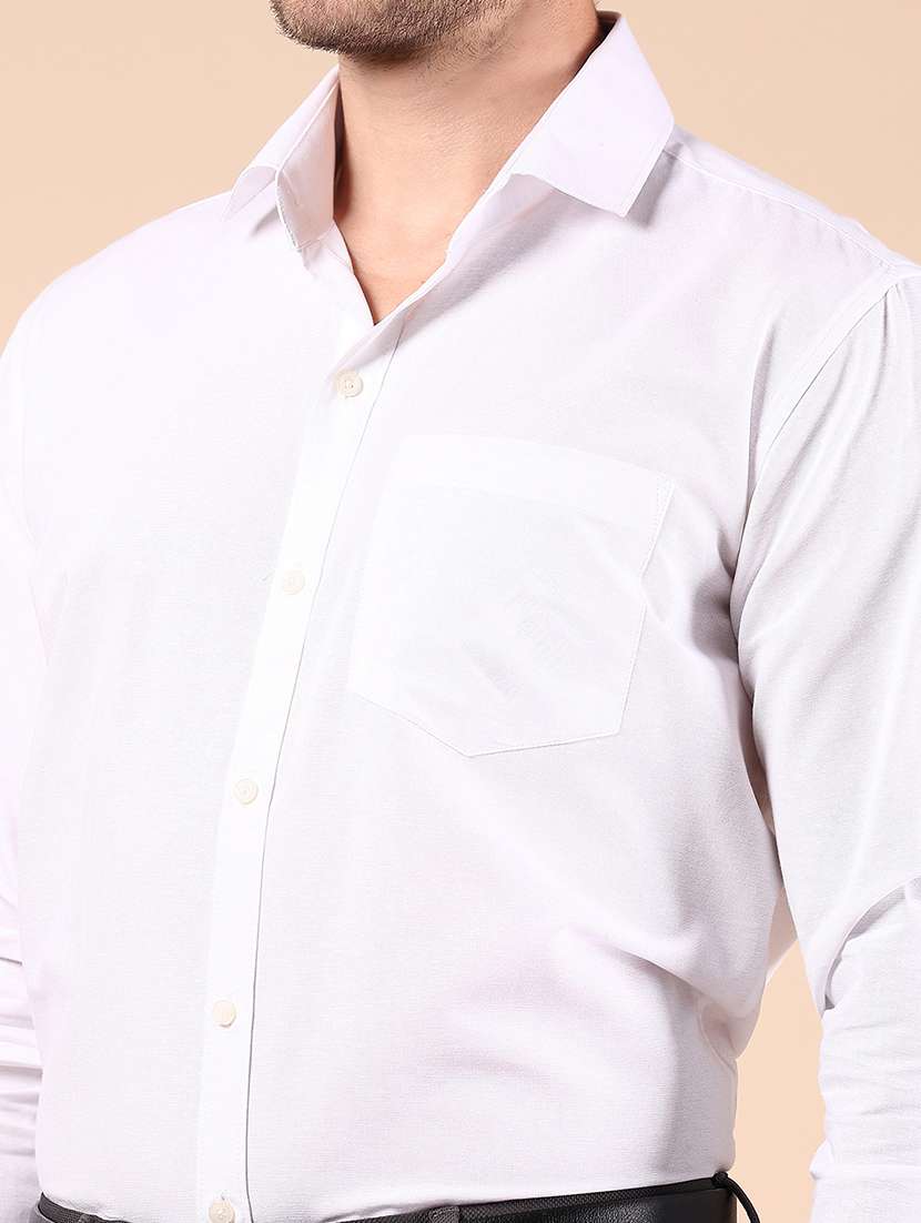 men solid long sleeve formal shirt - 21795276 -  Standard Image - 4