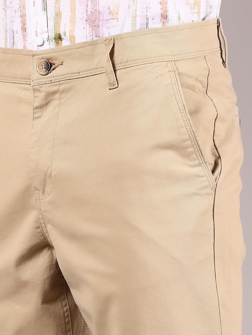 men solid mid rise chinos casual trouser - 21795916 - Standard Image - 4