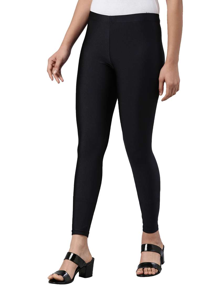 women solid ankle length leggings - 21796195 -  Standard Image - 4
