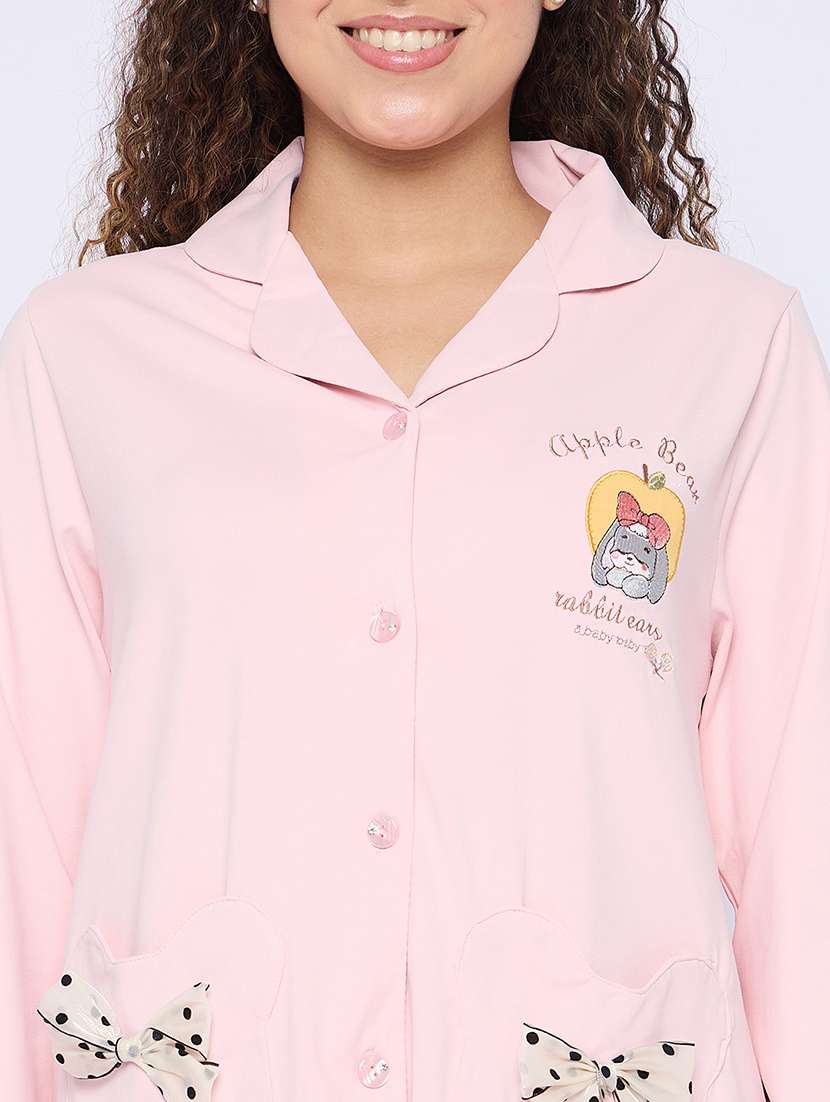 women long sleeves nightwear pyjama set - 21796517 -  Standard Image - 4