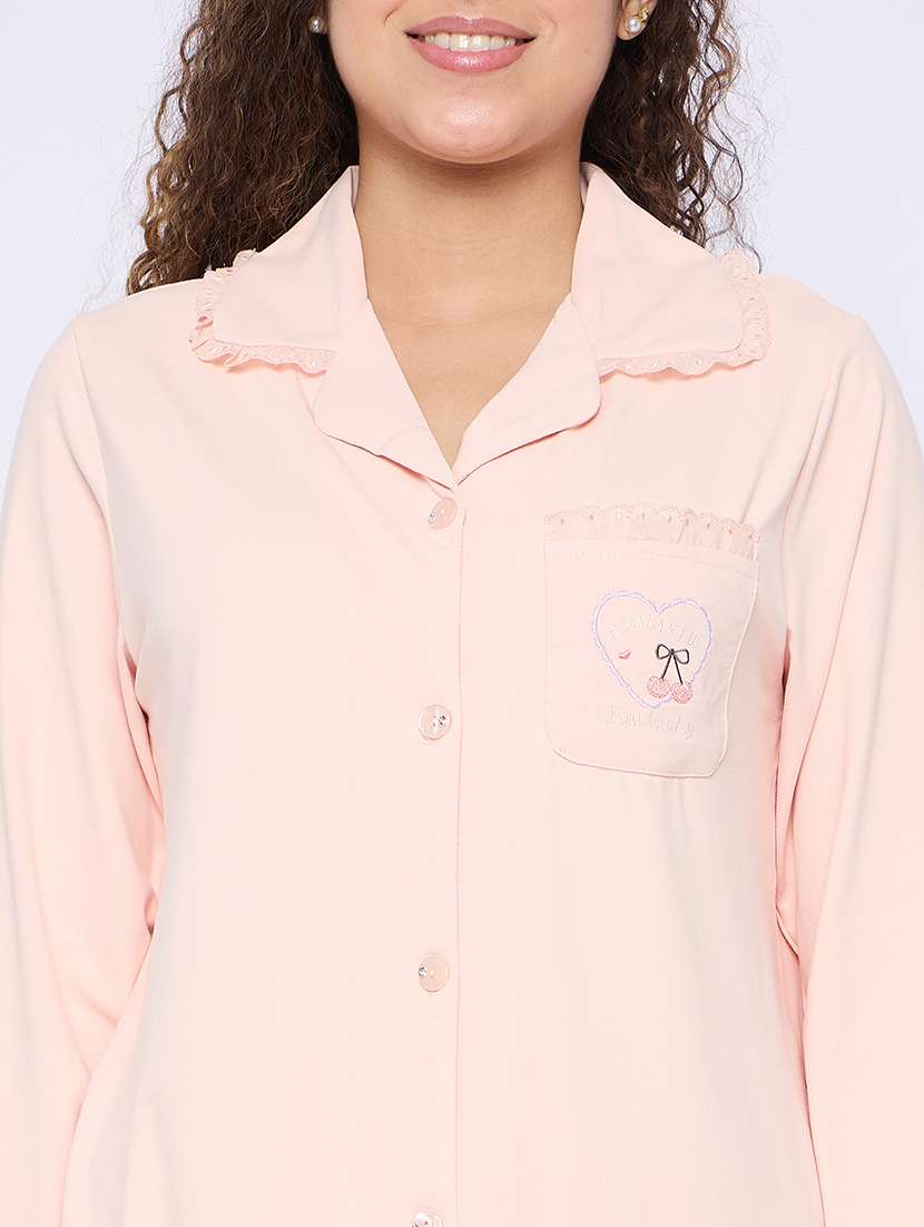 women long sleeves nightwear pyjama set - 21796527 -  Standard Image - 4