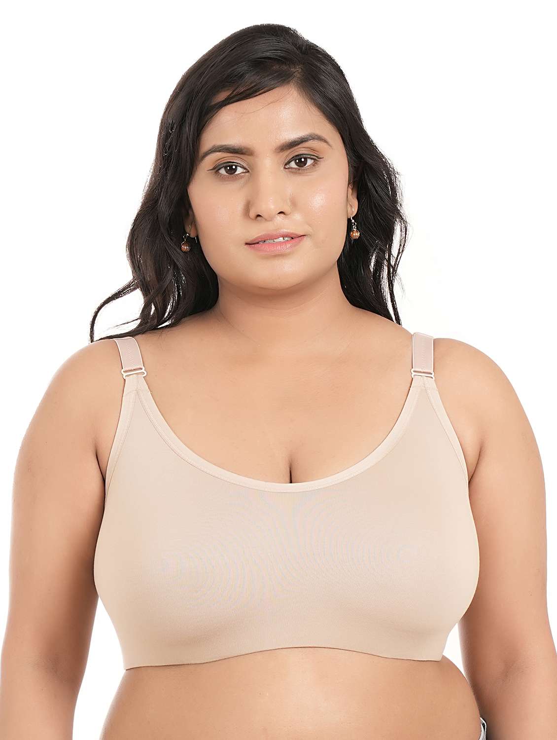 women plus size solid minimizer bra
