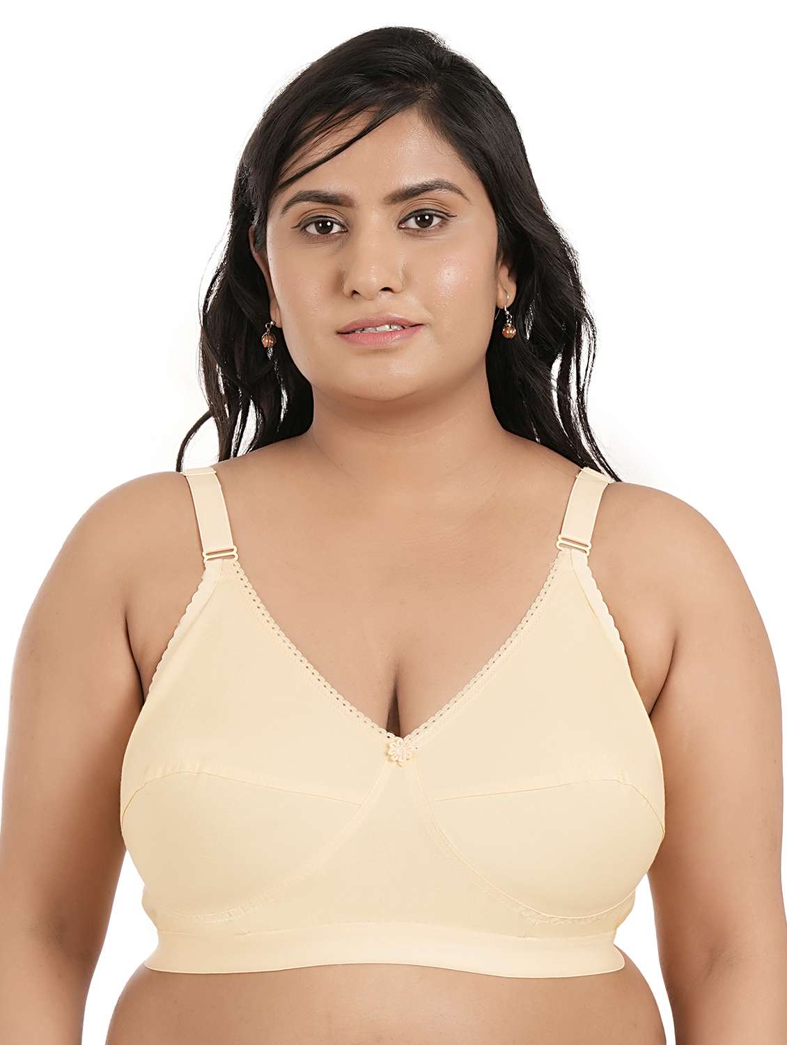 women plus size solid minimizer bra