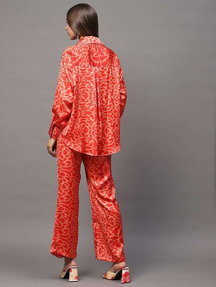 women printed shirt and trouser co-ord set - 21797000 -  Standard Image - 1