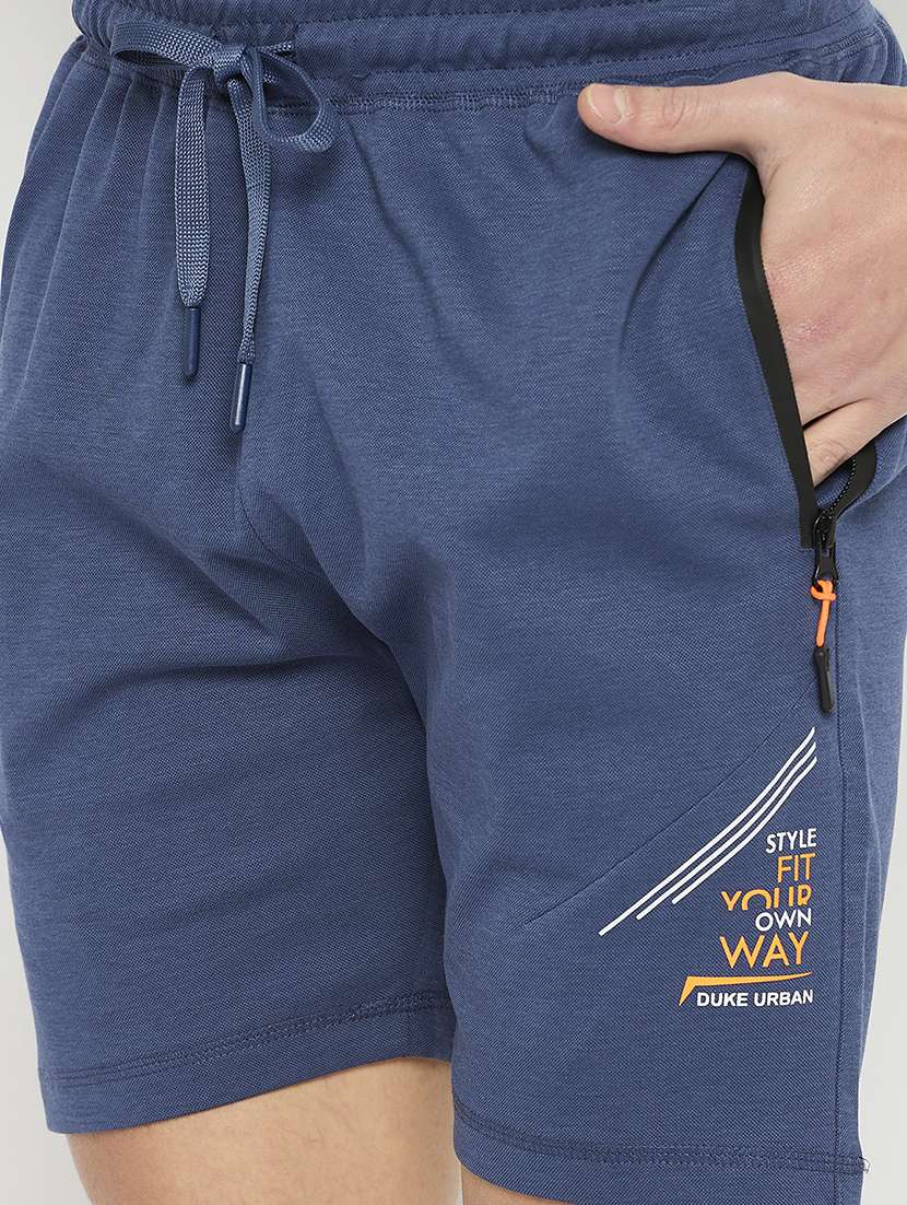 men solid mid rise regular fit short - 21797010 -  Standard Image - 4