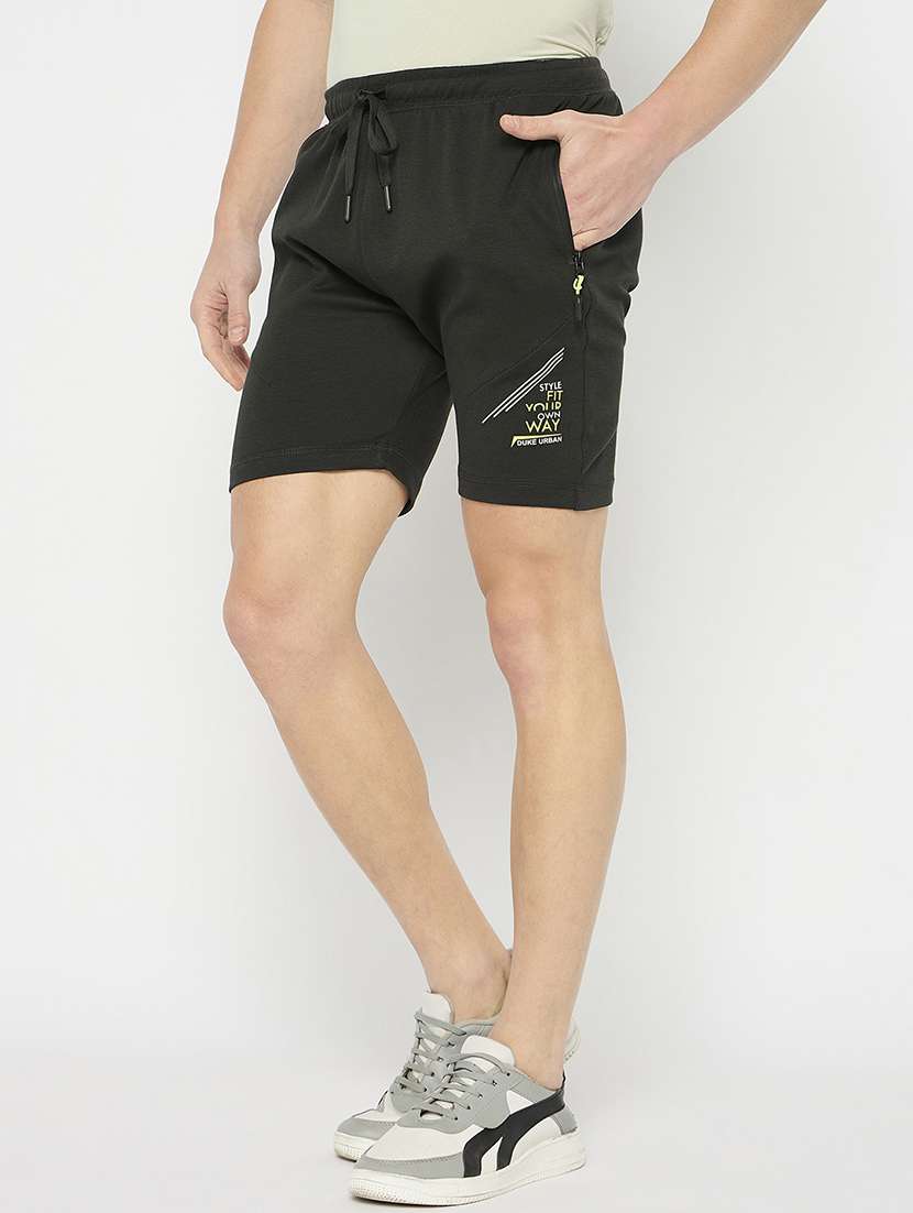 men solid mid rise regular fit short - 21797011 -  Standard Image - 1