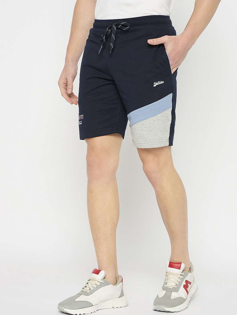 women color blocked mid rise short - 21797012 -  Standard Image - 1
