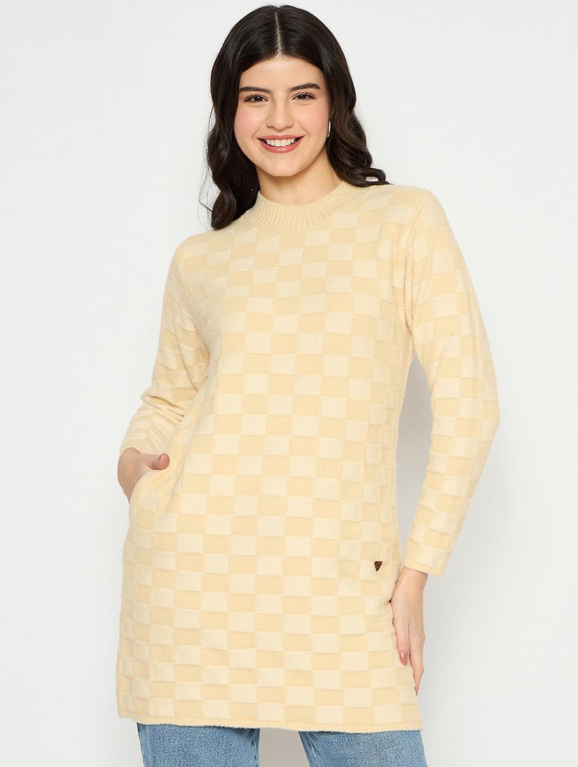 women self designed long sleeves pullover - 21797026 - Zoom Image - 0