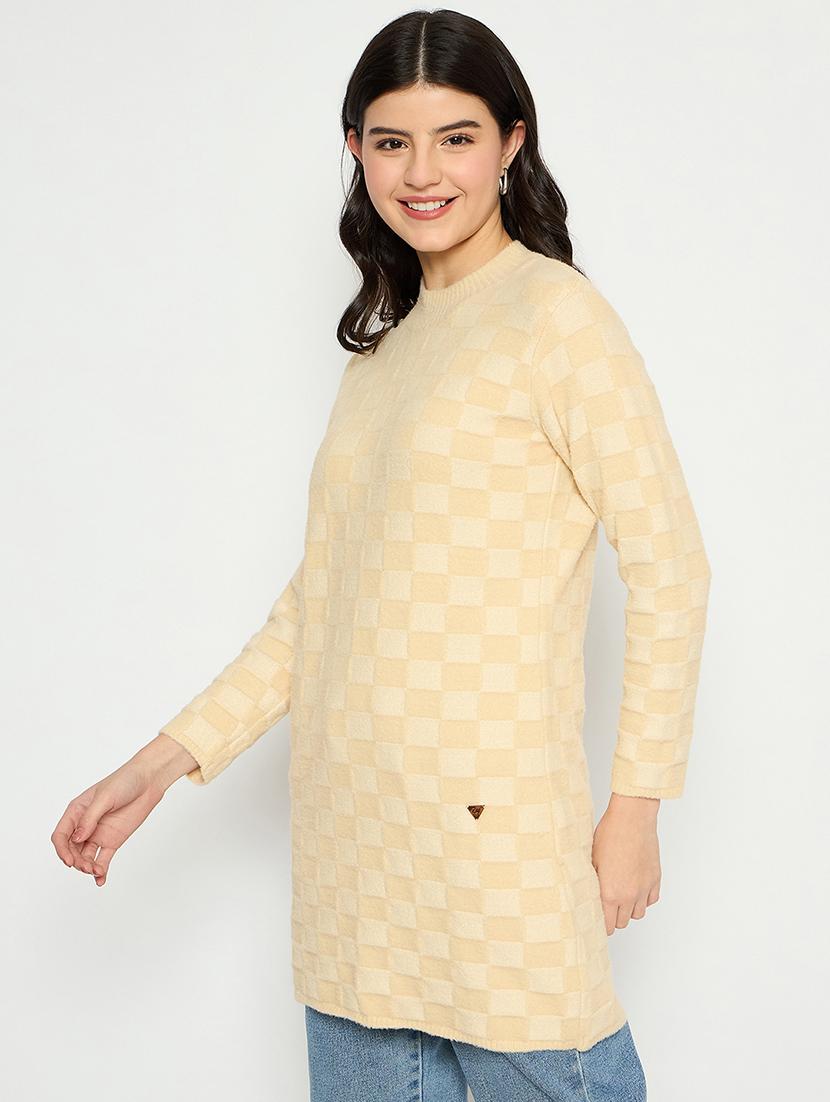 women self designed long sleeves pullover - 21797026 - Standard Image - 1