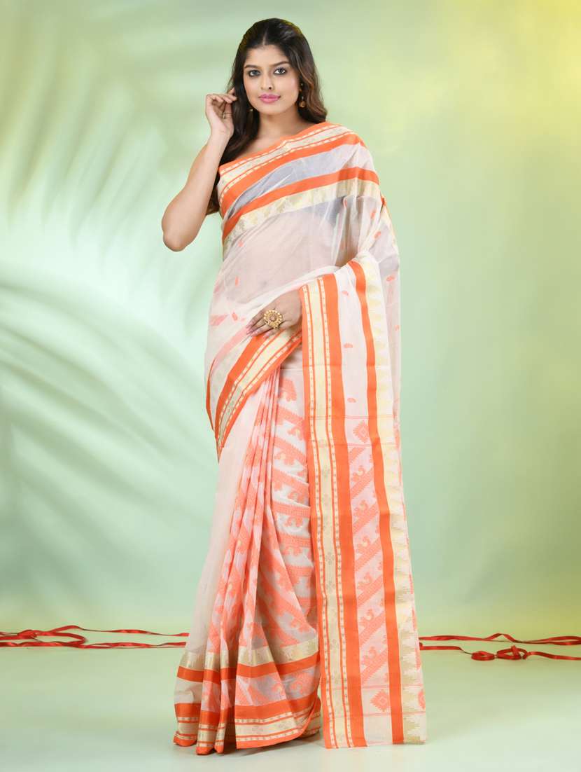 women self design handloom saree