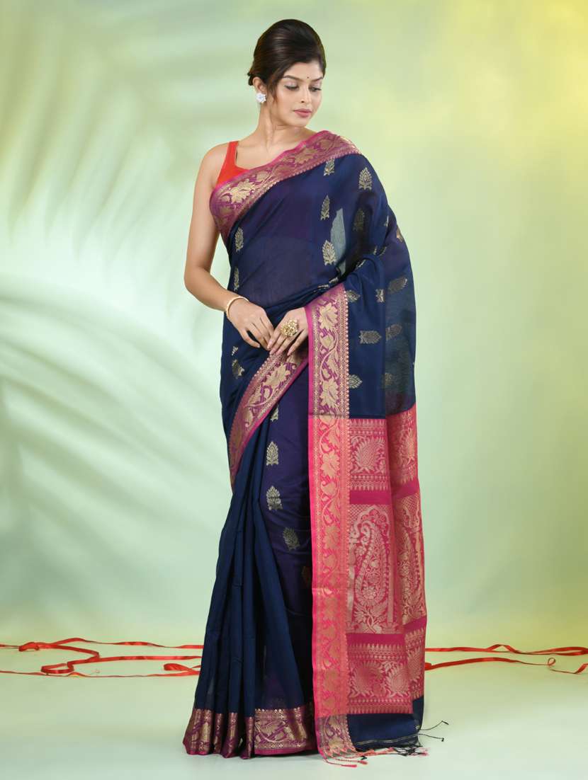 women self design bordered saree with blouse - 21839476 -  Standard Image - 1