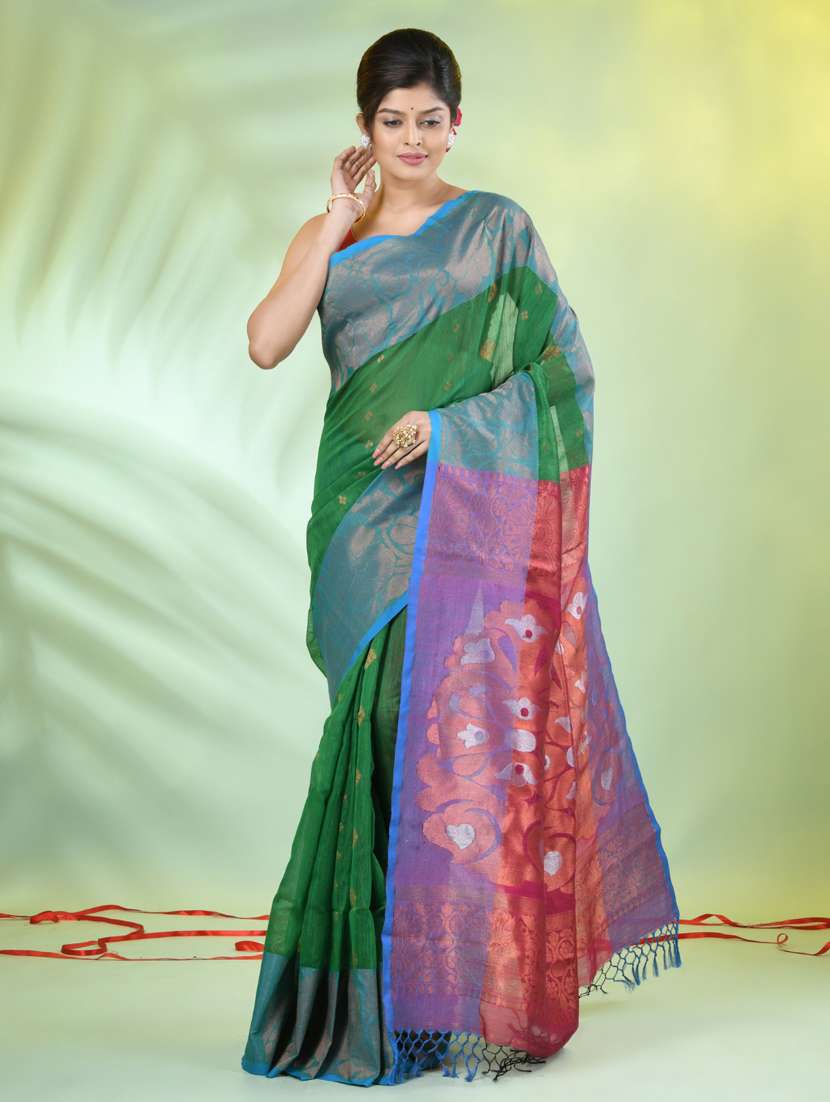 women self design bordered saree with blouse - 21839483 -  Standard Image - 1