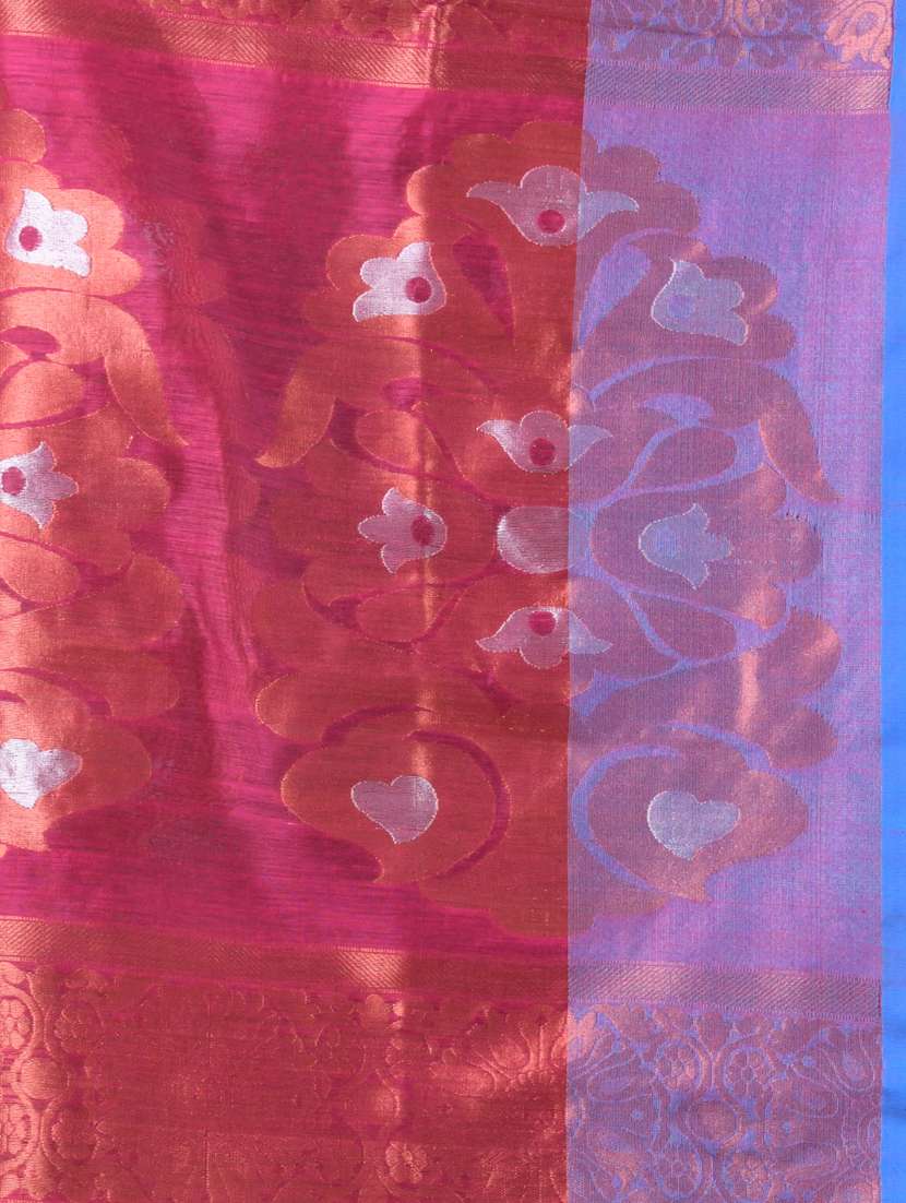 women self design bordered saree with blouse - 21839483 -  Standard Image - 4