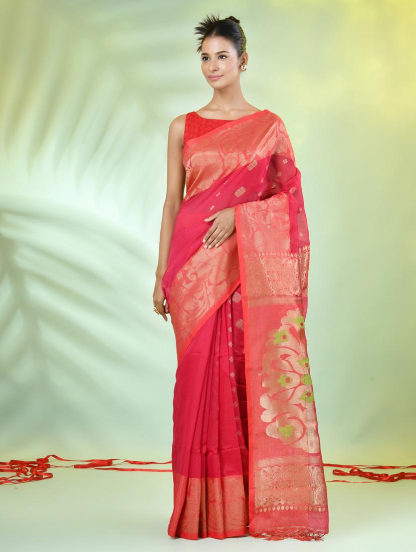 women self design bordered saree with blouse - 21839484 -  Standard Image - 1