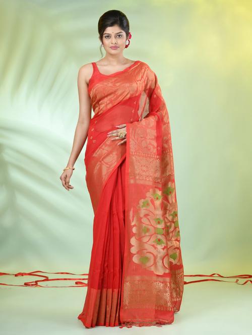 women self design bordered saree with blouse - 21839485 - Standard Image - 0