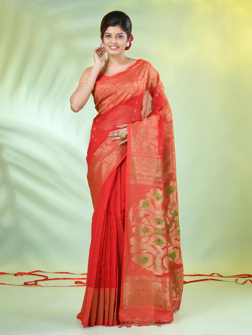 women self design bordered saree with blouse - 21839485 -  Standard Image - 1