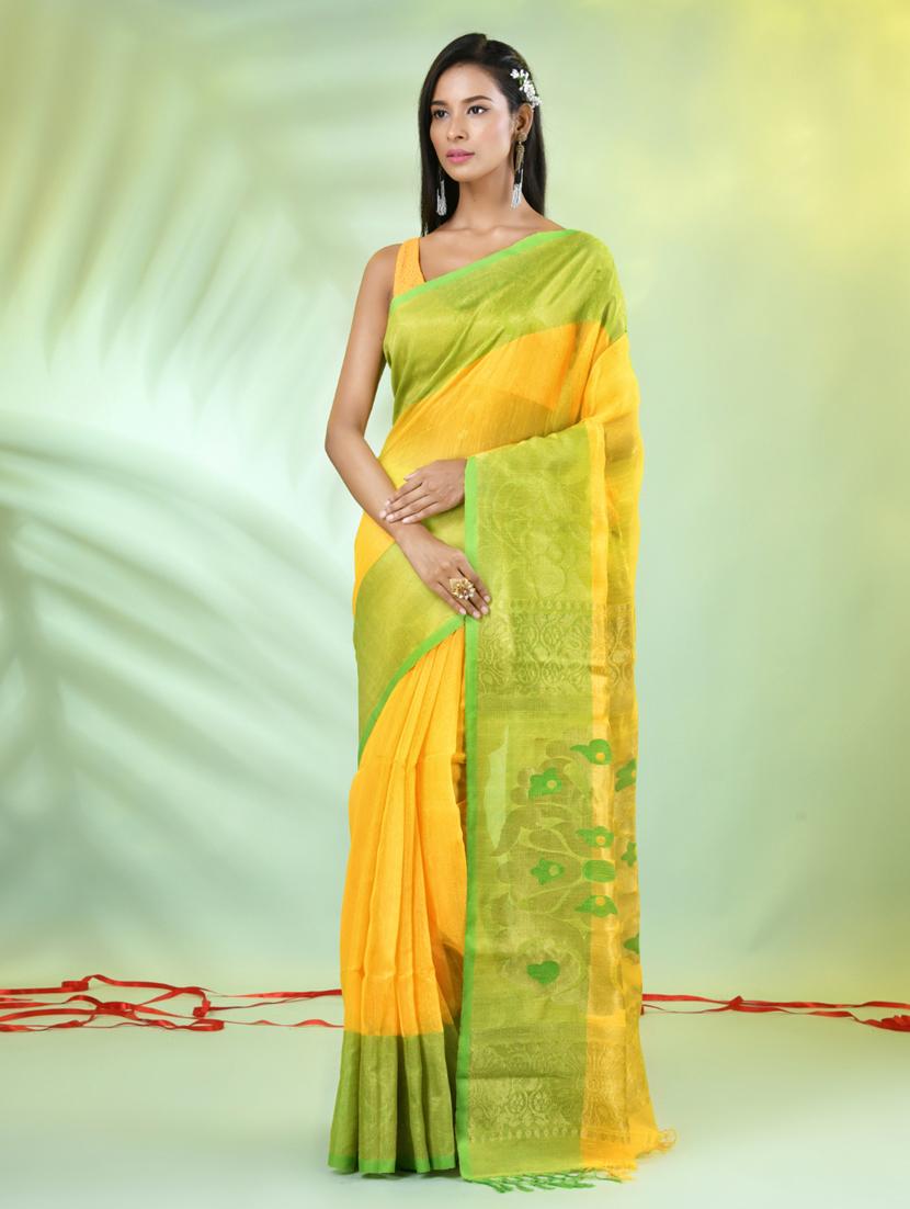 women self design bordered saree with blouse - 21839486 -  Standard Image - 1