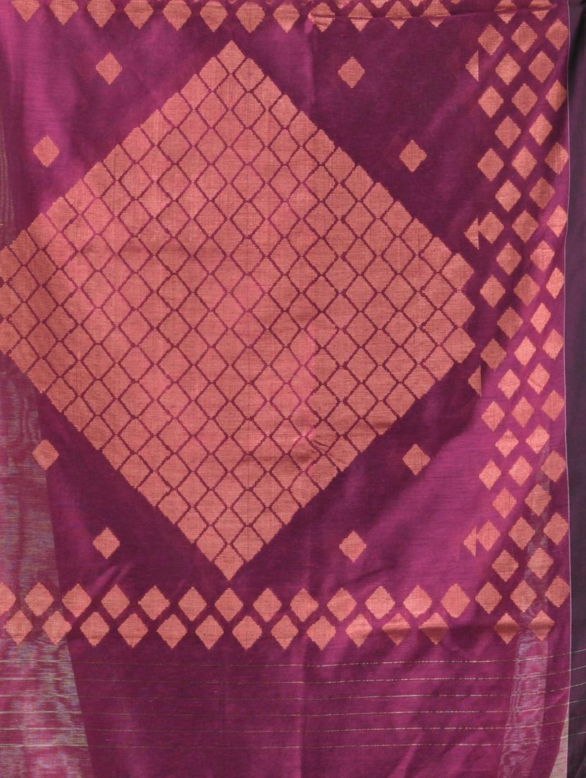 women self design zari weave handloom saree with blouse - 21839492 - Standard Image - 4