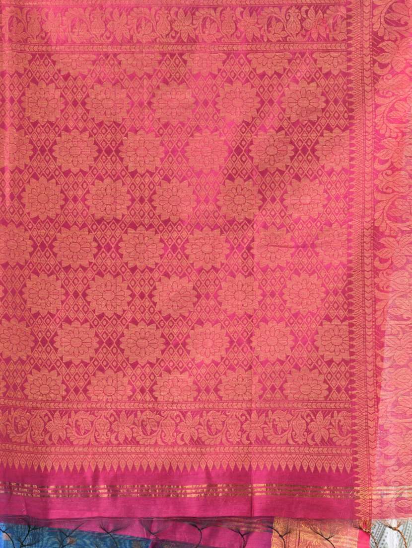 women self design zari weave handloom saree with blouse - 21839498 -  Standard Image - 4