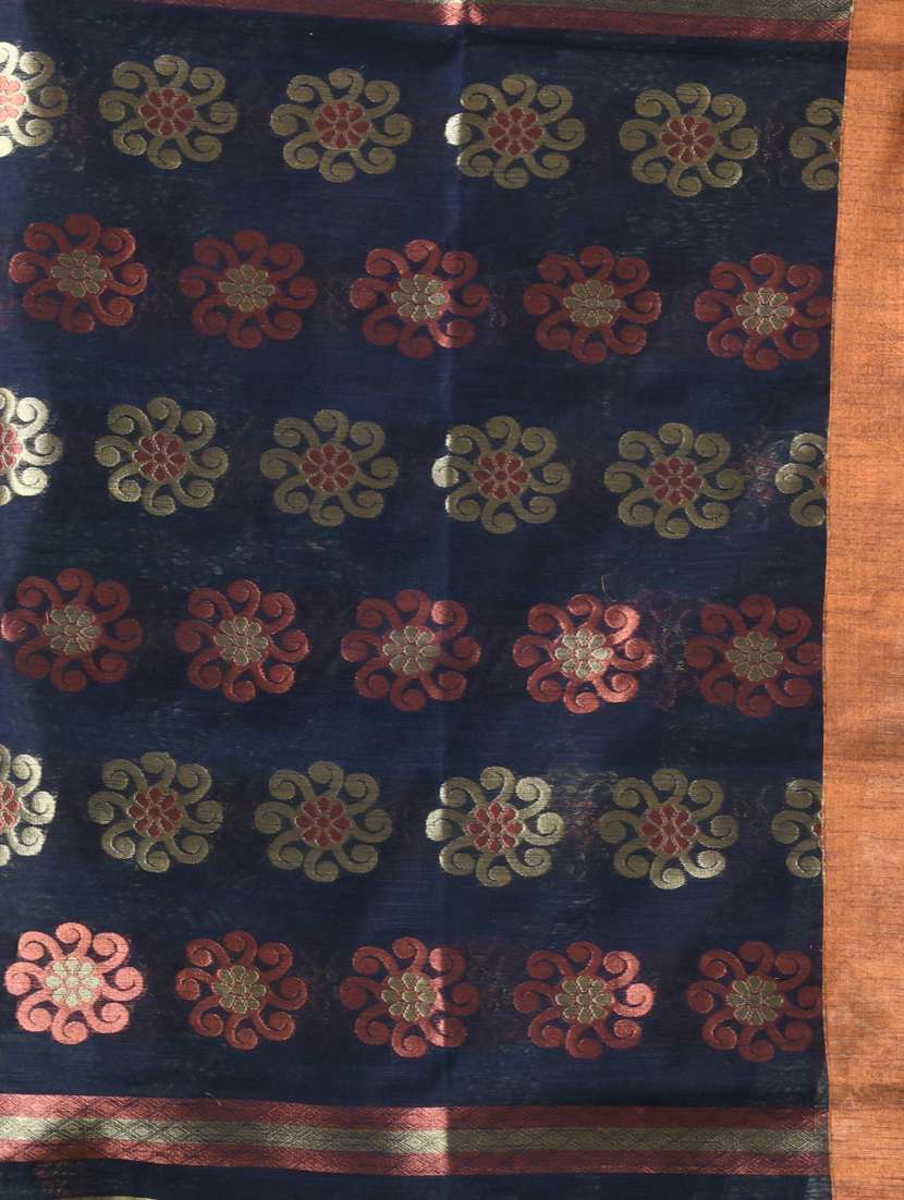 women bottle green handloom saree with blouse - 21839513 -  Standard Image - 4