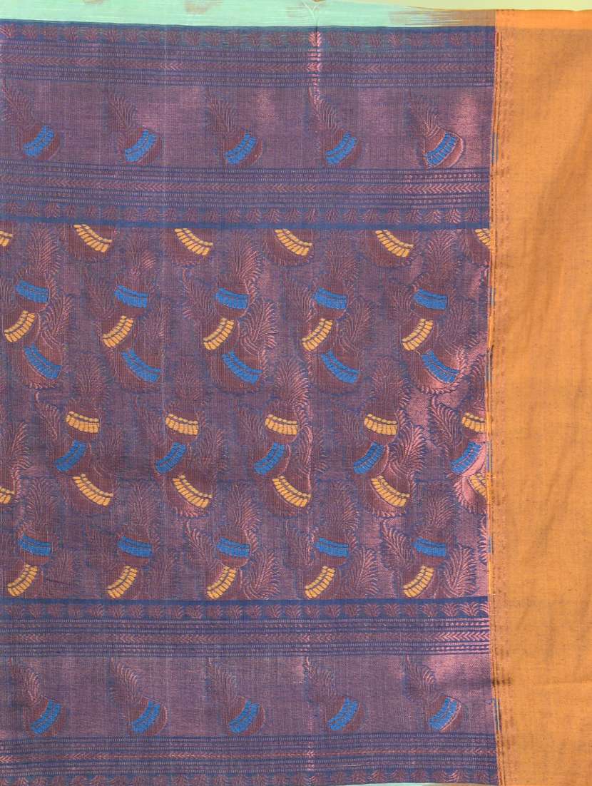 women green handloom saree with blouse - 21839526 -  Standard Image - 4