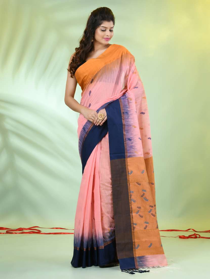 women self design handloom saree with blouse - 21839528 -  Standard Image - 1
