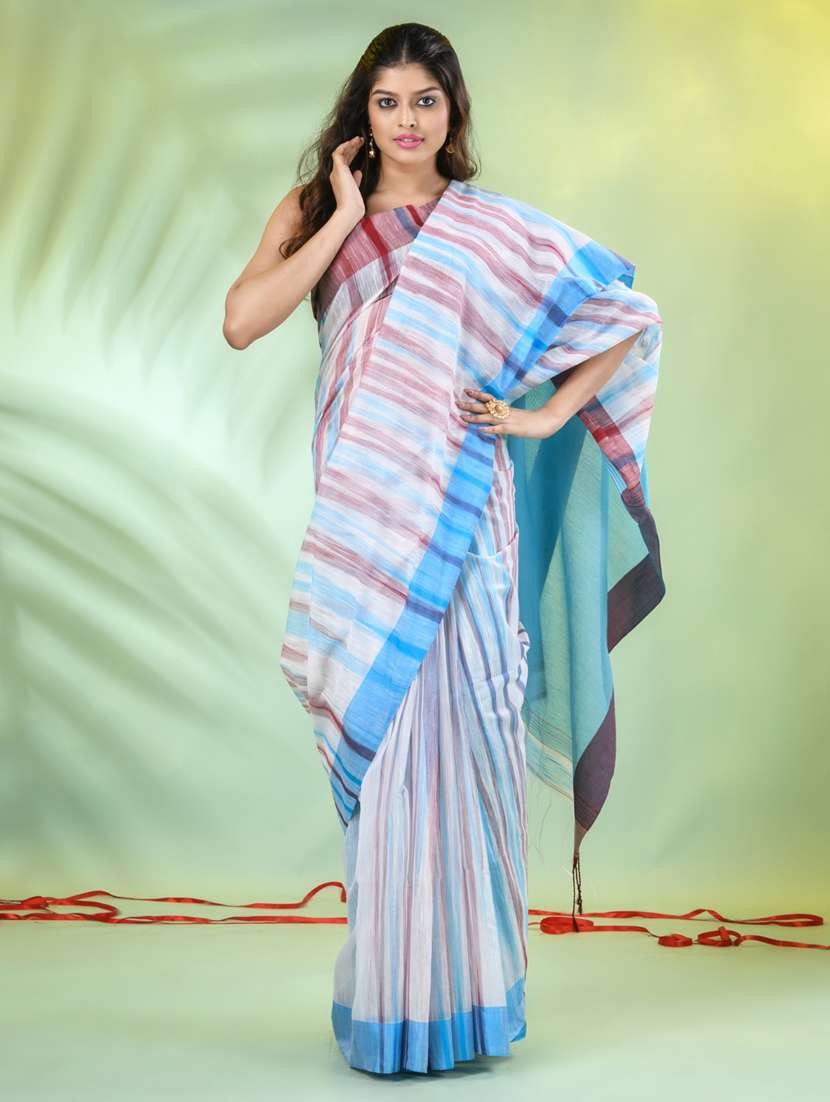 women self design handloom saree with blouse - 21839543 -  Standard Image - 1