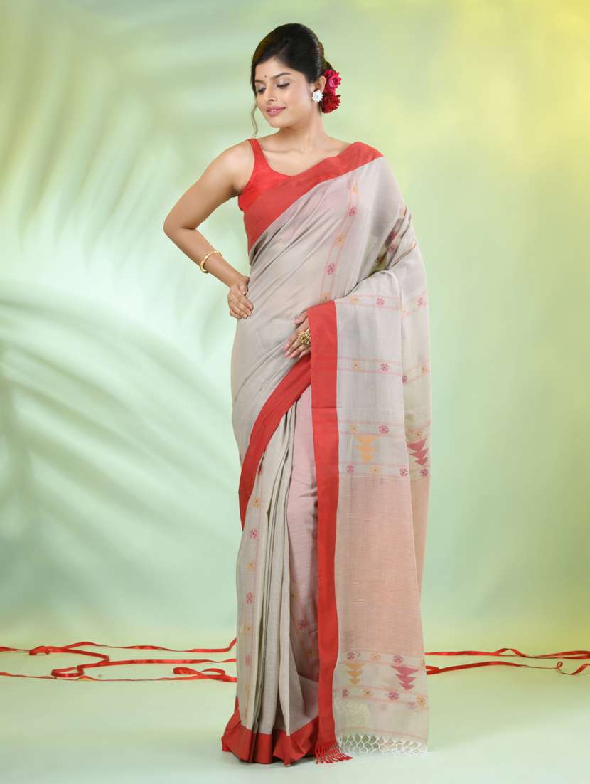 women self design handloom saree with blouse - 21839544 -  Standard Image - 1