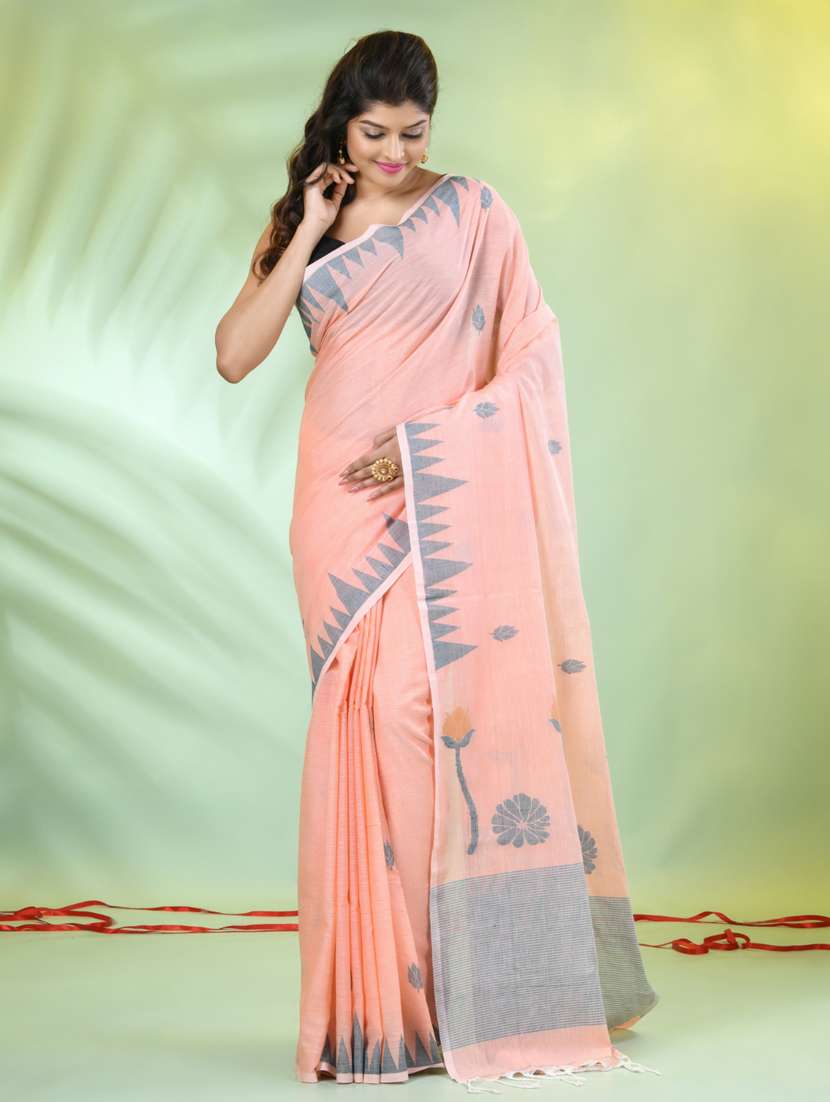 women self design handloom saree with blouse - 21839549 -  Standard Image - 1