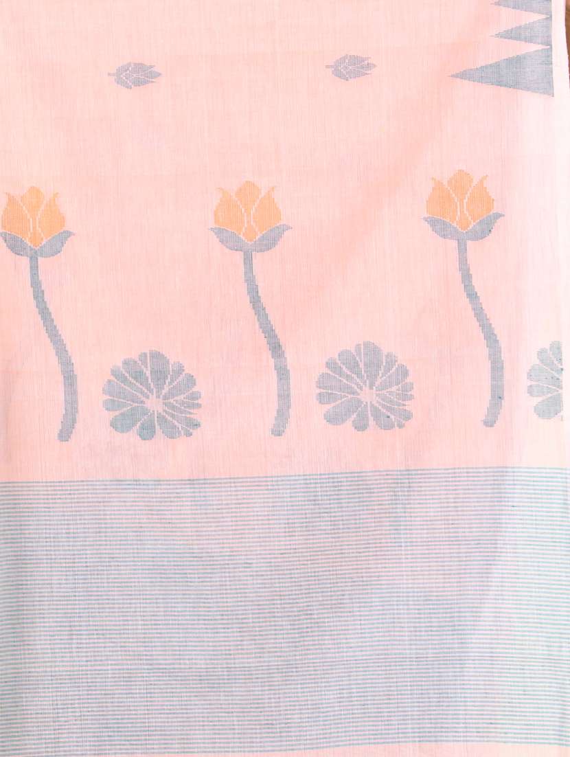 women self design handloom saree with blouse - 21839549 -  Standard Image - 4