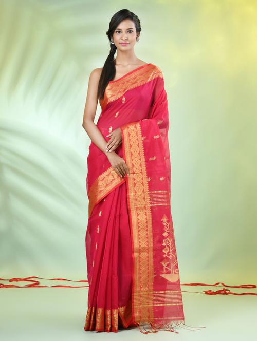 women self design handloom saree with blouse - 21839555 -  Standard Image - 0
