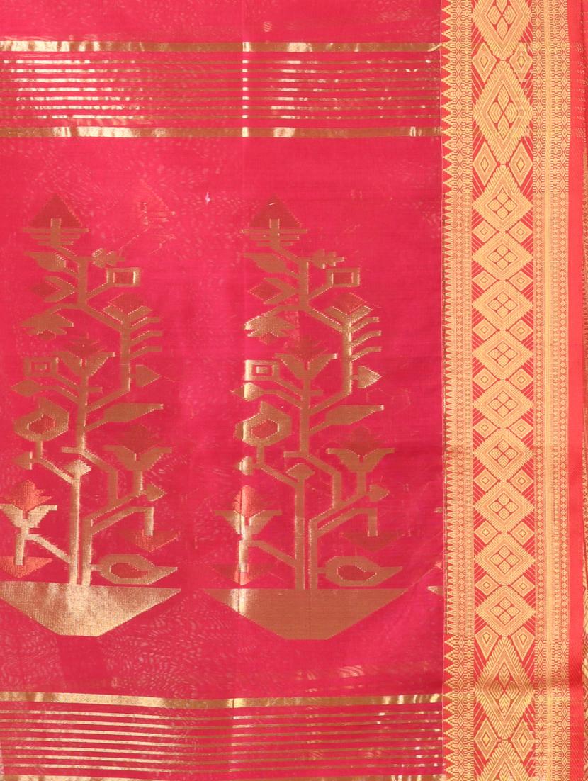 women self design handloom saree with blouse - 21839555 - Standard Image - 4