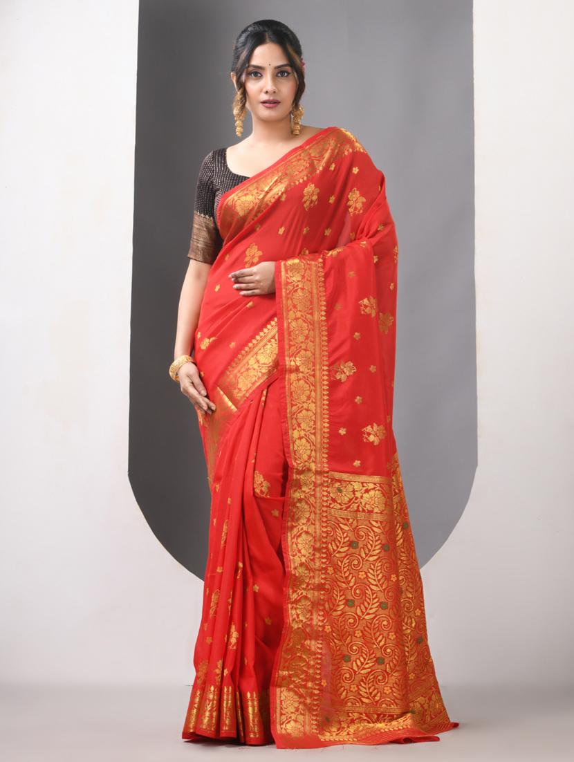 women self design bordered saree with blouse - 21839598 -  Standard Image - 1
